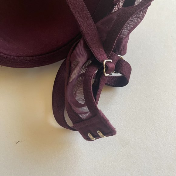 Victoria’s Secret Dream Angels Lined Demi Bra 32C Purple Lace - Picture 5 of 5